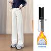 Women's High Waist Cotton Velvet Slimming Wide Leg Sweatpants