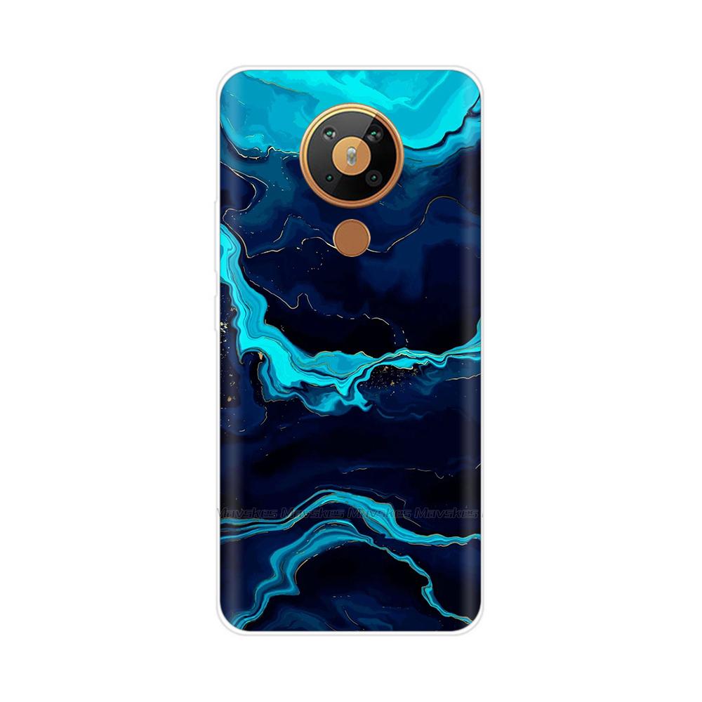 For Nokia 5.3 Case Transparent Phone Case Printing Bumper For Nokia 5.3 Nokia5.3 Case Back Cover 6.55'' TPU Soft Silicone Shells