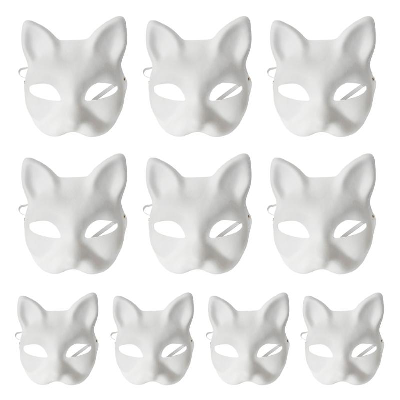 Paper Mache Masks Full Face Masks Plain White Masks Half Face Blank Paintable Masks Carnivals Masks Masquerades Masks