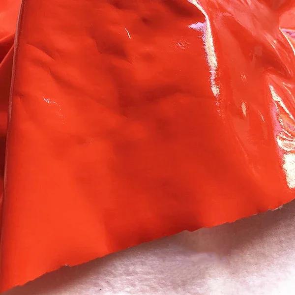 100x145cm Stretch Shiny Glossy Leather Fabric 100*145cm Solid Elastic Mirror Fabric For Clothes Dress Stage Costume DIY Sewing