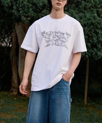 CONCEPTIDE 3D Metal Graphic T-Shirt_White
