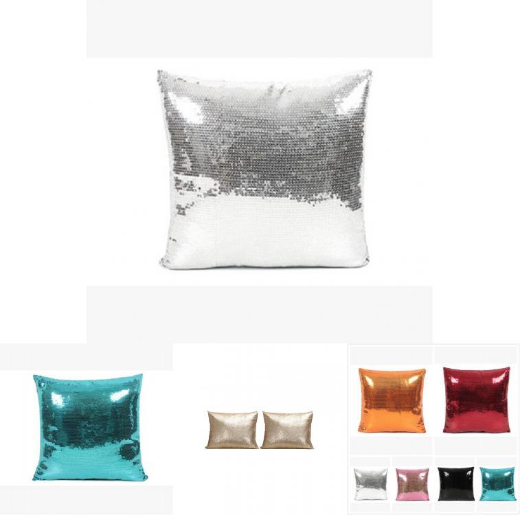 Luxurious Satin Sequin Pillow Cover 17 Inches With Handpainted Floral Design For Home Decor