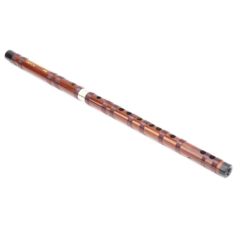 GKey Bamboo Flute Dry Bitter Traditional Orchestral Instrument Set with Storage Box ZD02