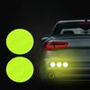 10Pcs Reflective Round Stickers, Reflectors Dot Outdoor Self-Adhesive Reflector Stickers Safety Warning Reflective Tape for Car
