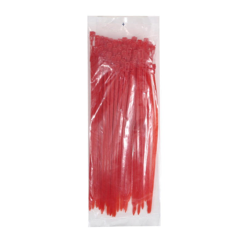 100 Pieces/Pack 4x200mm Cable Tie Can Be Released Fixed Bound Disassembled Slip Fastening Loops Nylon Tie