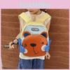 Cartoon Bear Animal Toddler Backpack With Polyester Interior And Ergonomic Shoulder Straps For Early Education