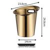 ZISIZ Slanted Champagne Ice Bucket