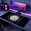 Tappetino per Mouse FC Internazionale Milano, Tappetino da Scrivania XXL per Gaming, Tappetino Mouse Antiscivolo XXL per Laptop e Tablet, Tappetino per Mini PC con Bordi Cuciti