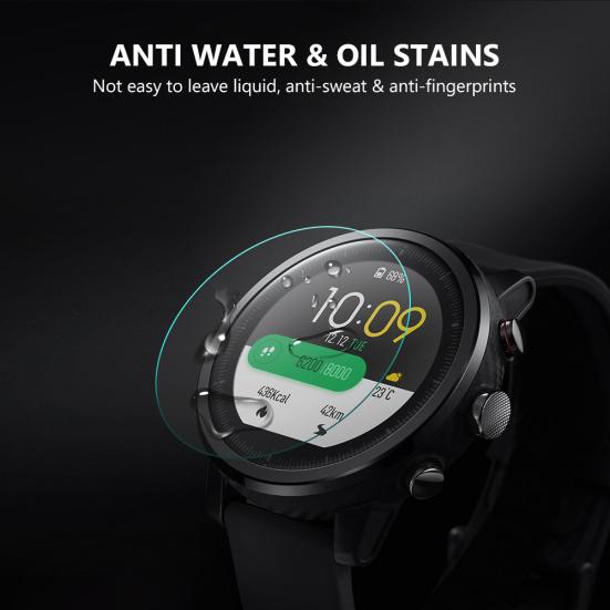 2Pcs Universal Tempered Glass Round 34-43mm Dial Watch Screen Protective Film