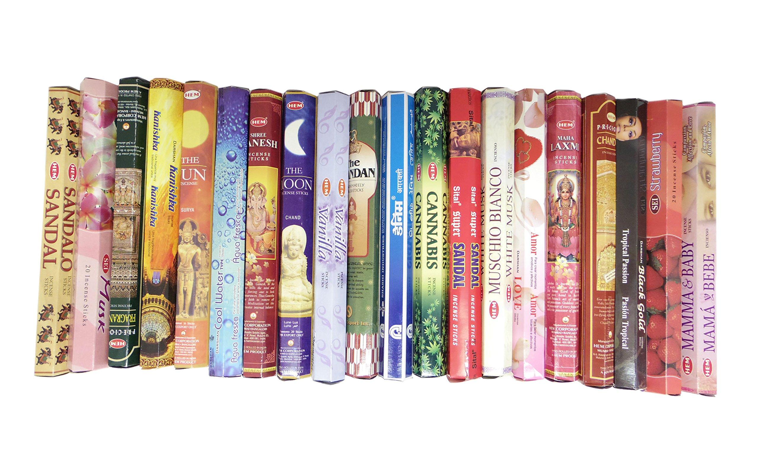 

Пармарт Стик Индийский Шестигранный 20 Коробок Благовония, Благовония, Благовония, Набор, HI-MIX2