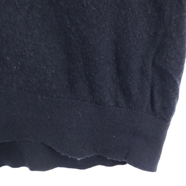 LAD MUSICIAN Long Sleeve V Neck Knit 44 Black Sweater Men's Used