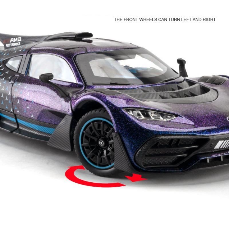 1/24 Mercedes Benz AMG ONE Diecast Model Car Toy Sound&Light Collectible Gift