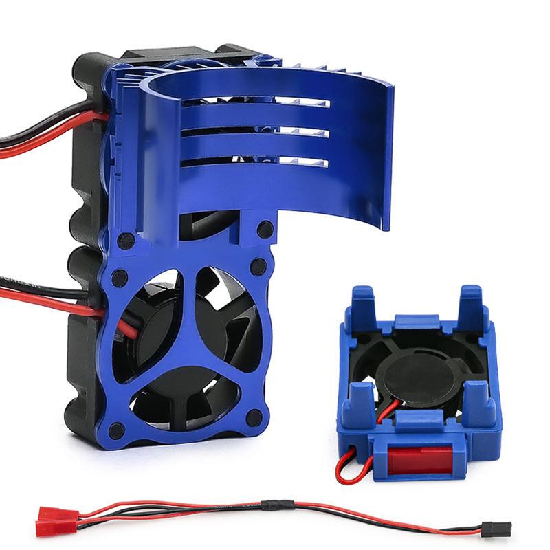RC VXL-3s ESC Soğutma Fanı Motor Çift Fan Seti Uyumlu Traxxas Slash 4x4 Stampede 4x4 Rustler 4x4 Hoss 4×4 Velineon Soğutucu