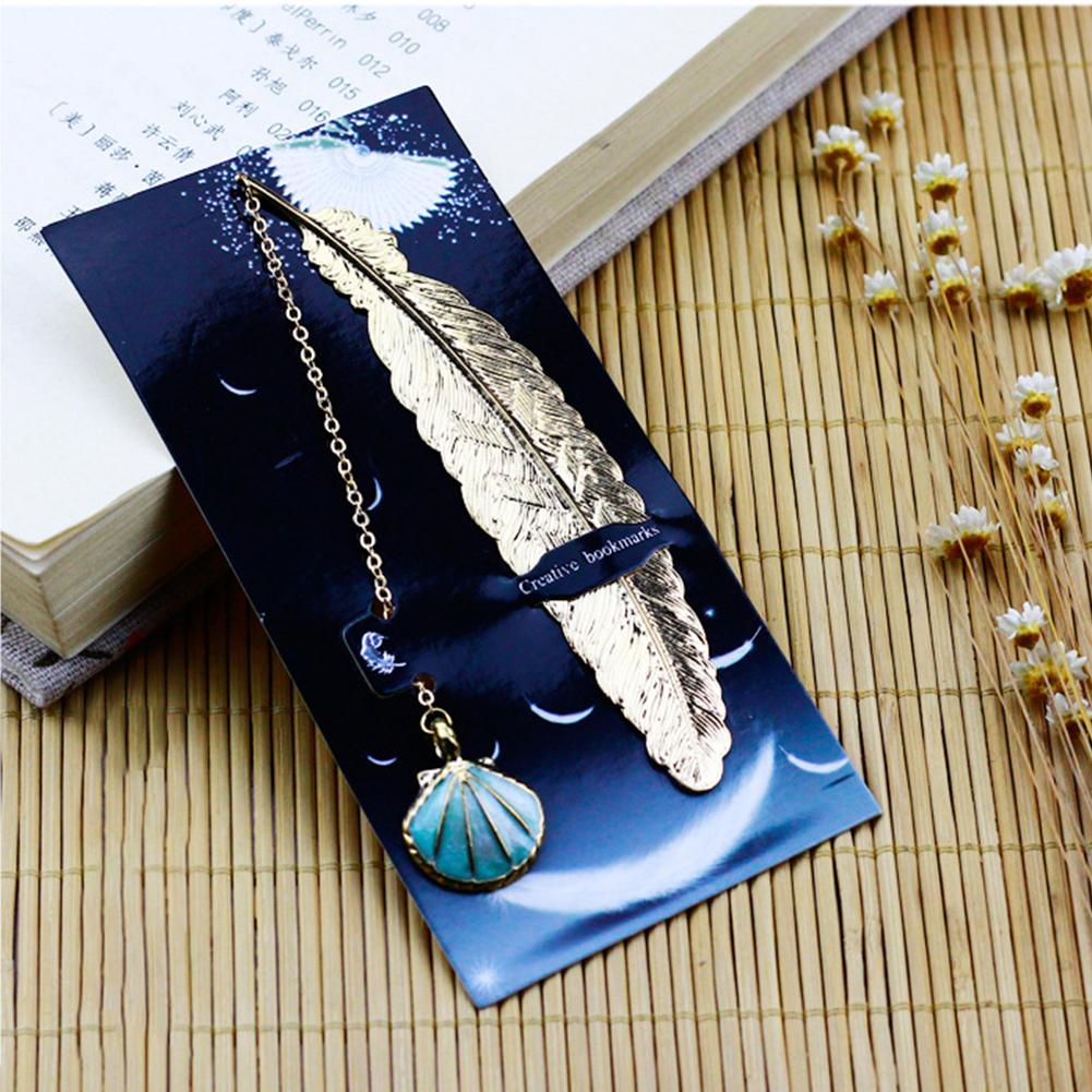 Cute Cartoon Bookmark Design of Metal Feather Bookmarks Promotional Gift