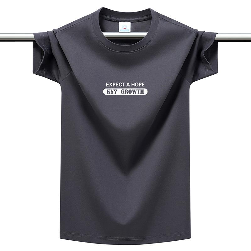 220g Heavyweight Cotton Men's T-shirt Many Bright Colors Plus Size M-6XL Vibrant Summer Loose Casual Tee