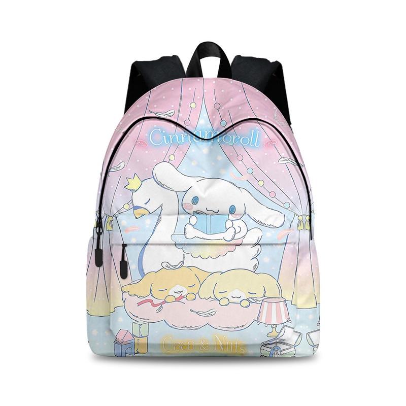 Elegante Set Zaino Cinnamoroll Per Viaggi di Lavoro Materiale in Poliestere Traspirante e Resistente