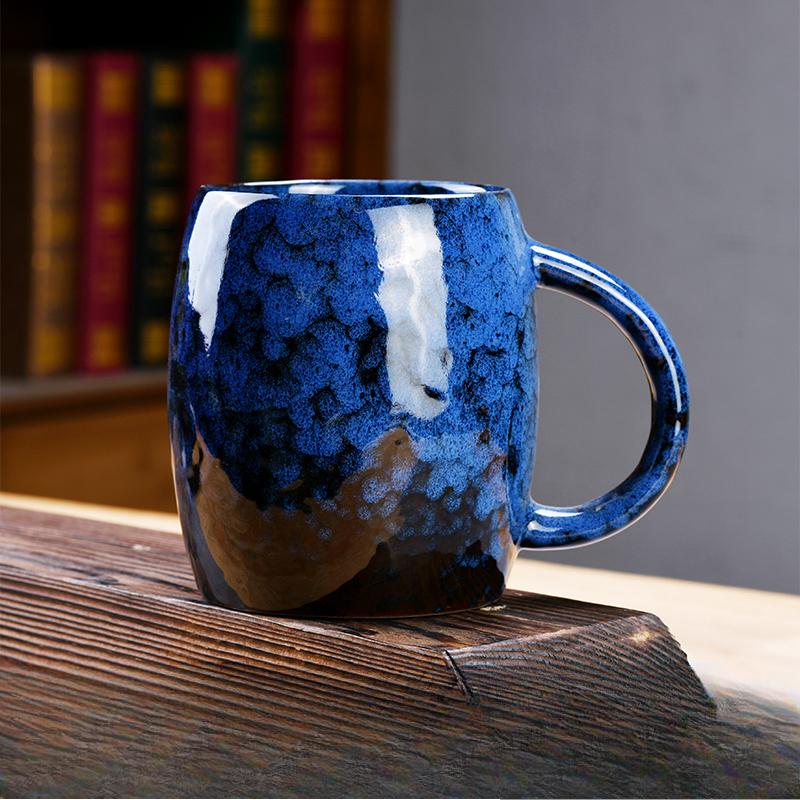

Large Capacity Kiln Change Mug Tianmu Tea Cup Men and Women Water Cup Personalized Office Meeting Cups 301-400ml