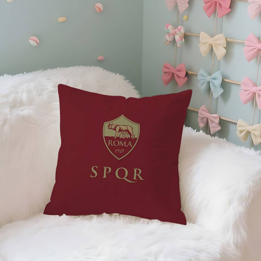 R-Rome Club Pillow Case Cushion Cover Soft Cute Throw Pillow Case For Car Sofa Pillowcase Polyester With Zipper
