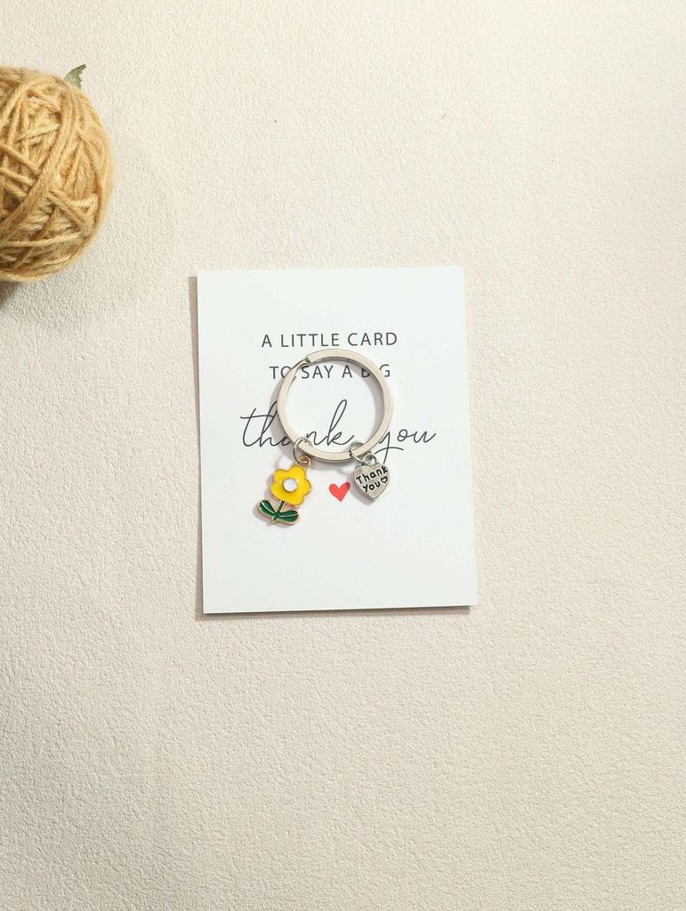 Frangipani Cartoon Keychain: Creative Thank You Gift