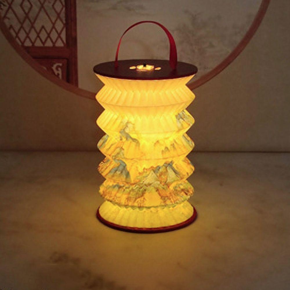 Hanging Chinese Paper Lantern Projected Handheld Lanterns Decorative Flower Lamp  Spring Festival