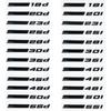 Compatible with BMW X1, X3, X5, X6 xDrive 20i, 28i, 30i, 35i, 40i Displacement Side and Tail Badge