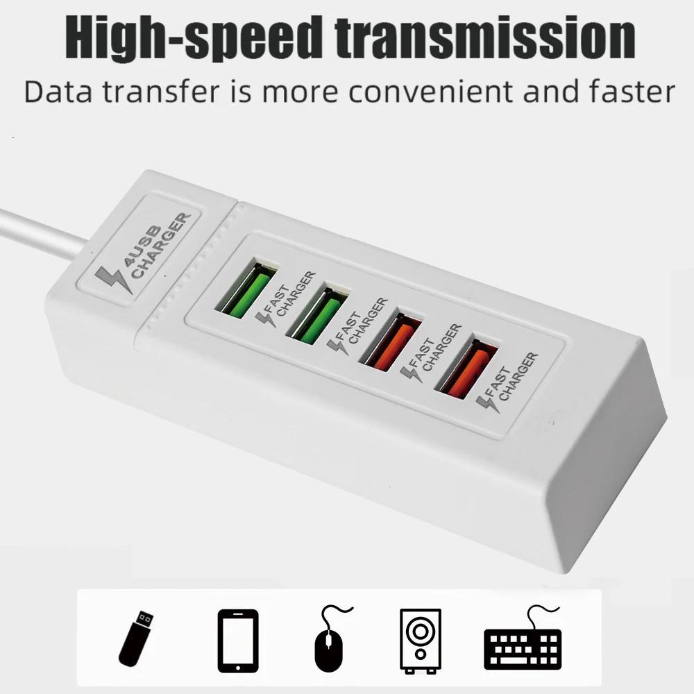USB 3.0 Charging Electrical Socket Fast Charging Extension Cable Socket Universal Charger Station