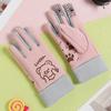 Fleece Lined Kids Mittens Cartoon Full Finger Gloves Outdoor Sports Gloves  for Kids Christmas Gift