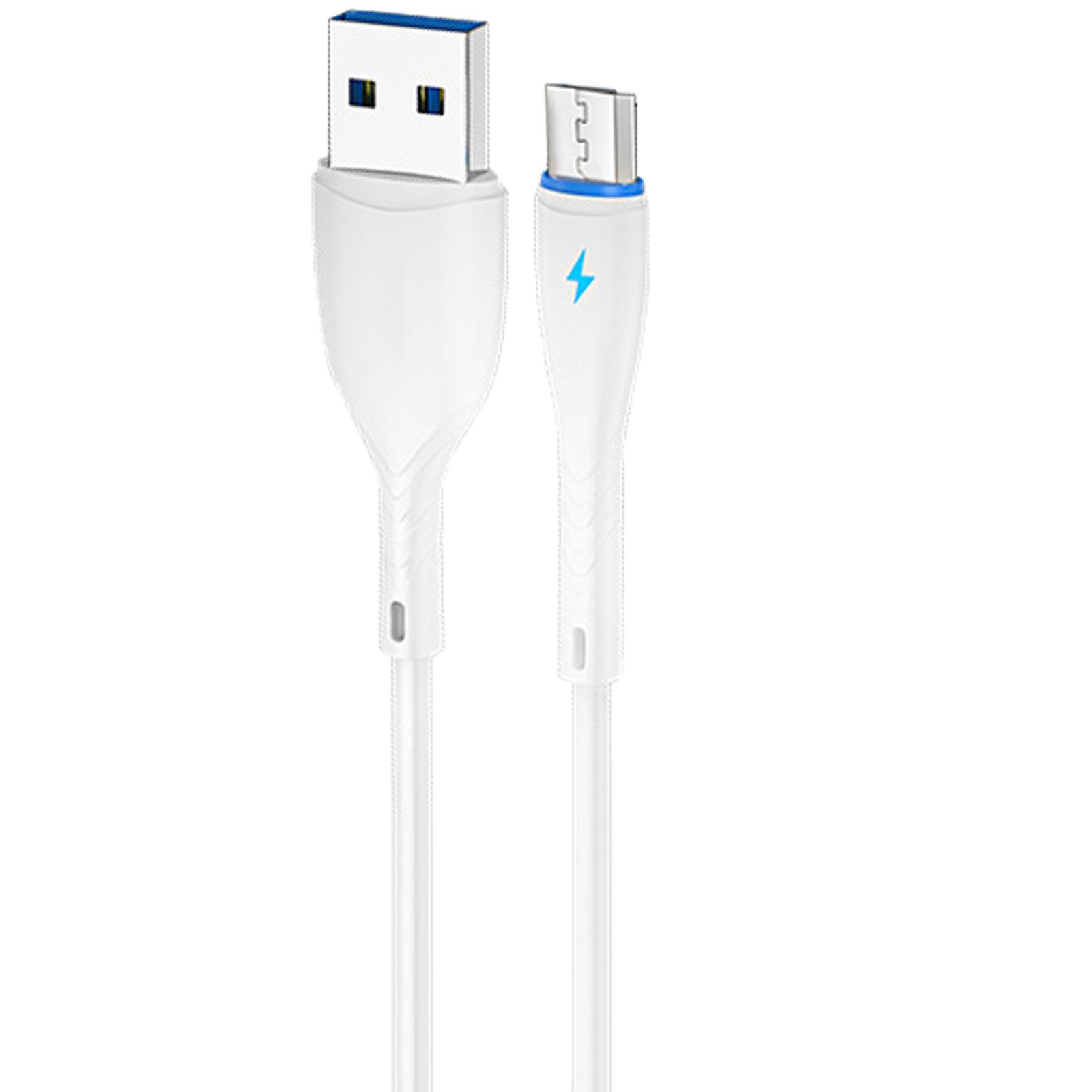 

Bend Resistant Charging Data Cord USB to Type C/Micro USB Charging Cable 5A Fast Charging USB Power Cable for Phones A