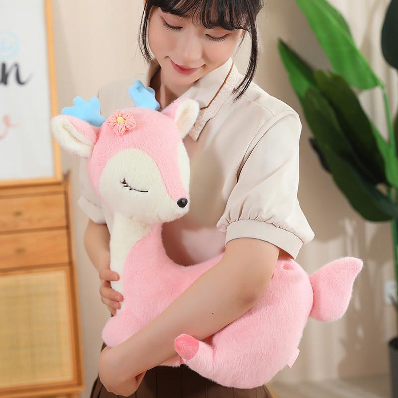 Adorable Plush Deer Toy Soft And Fresh Summer Doll Unique Gift For Girls Kids