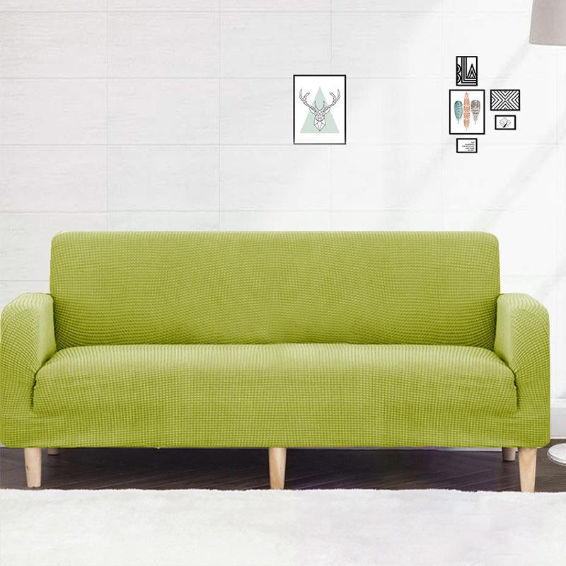 New High Elasticity Sofa Cover Fabric All Season Universal Knitted Sofa Cover Thickened Simple Solid Color Soft and Comfortable