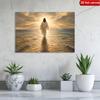 Leinwand Wandkunst Christus geht auf dem Wasser Moderne Neutrale Bürodekoration Schlafzimmerdekoration Kirchendekoration Kunstwerk Wanddekoration Religiöses Geschenk