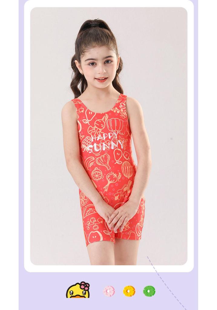 Girls' Quick-Dry One-Piece Swimsuit for Kids, 2026 Sports Training Swimwear.