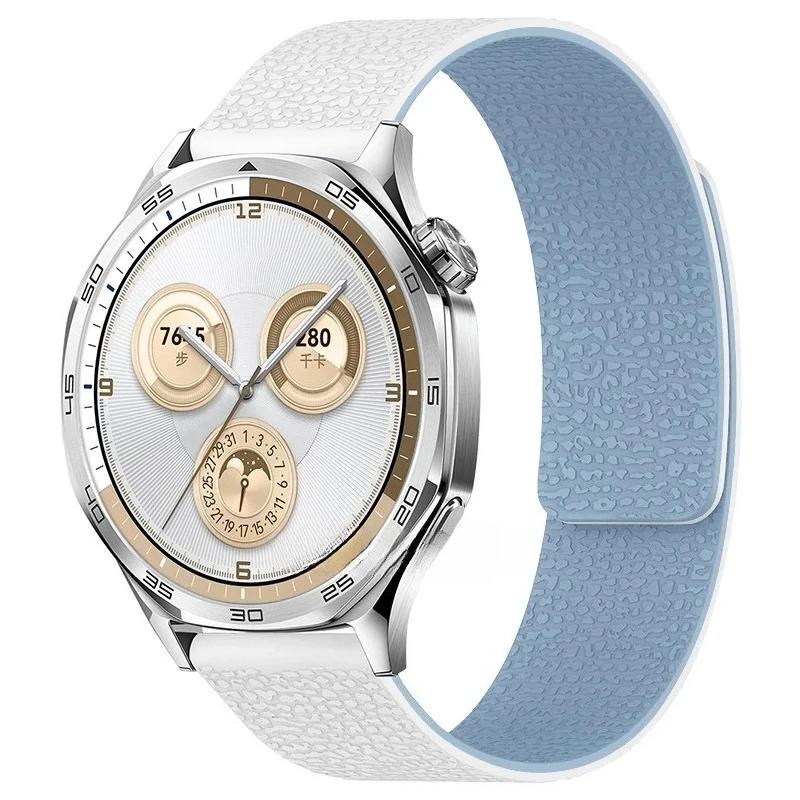 18mm 20mm 22mm Magnetic Strap for Huawei Watch 5 GT5/4 46MM 3Pro 4Pro Sport Silicone Bracelet for Samsung Galaxy Watch 7 6 5 4