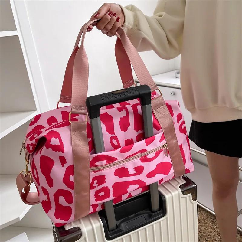 Women's travel duffle shoulder bag large multifunctional for girls feminine large storage capacity sports fitness bag