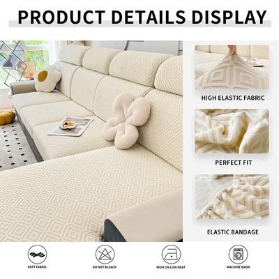 Sofa Seat Cushion Covers For Living Room Anti-Slip Anti-Dust Wear-Resistantastic Couch Cover Furniture Protector 1Pc