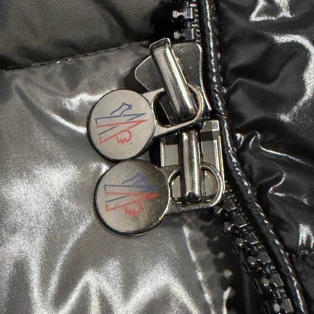 Used MONCLER MAYADown Jacket Shiny Black Nylon Mens
