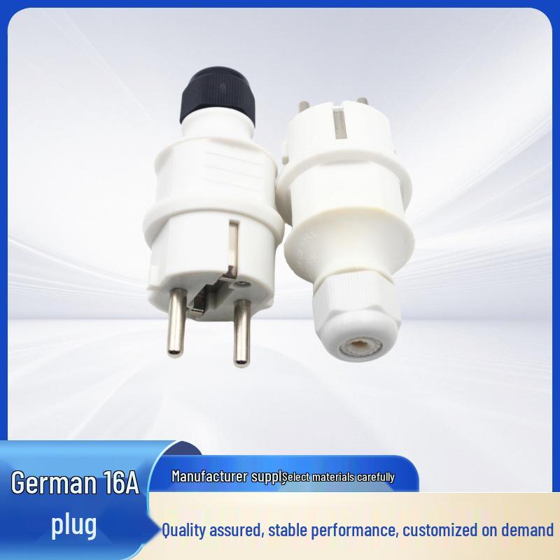 XIONGDA European Style 16A 250V IP44 Waterproof Industrial Wiring Nut Plug.