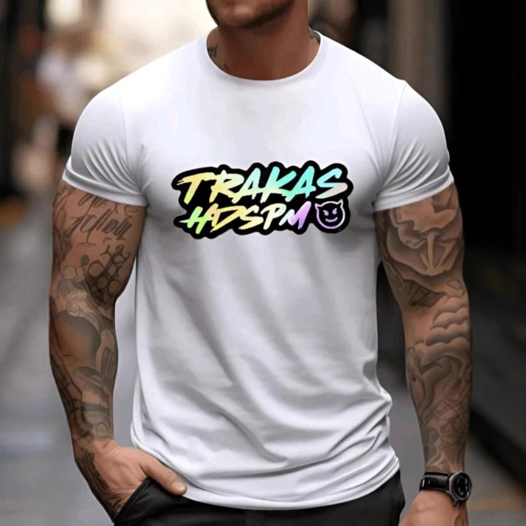 

Printed T-shirts for Men and Women s Hip-hop Short-sleeved T-shirts S