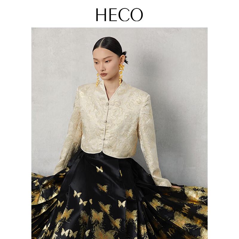 

HECO Жаккардовое короткое пальто в новом китайском стиле XL