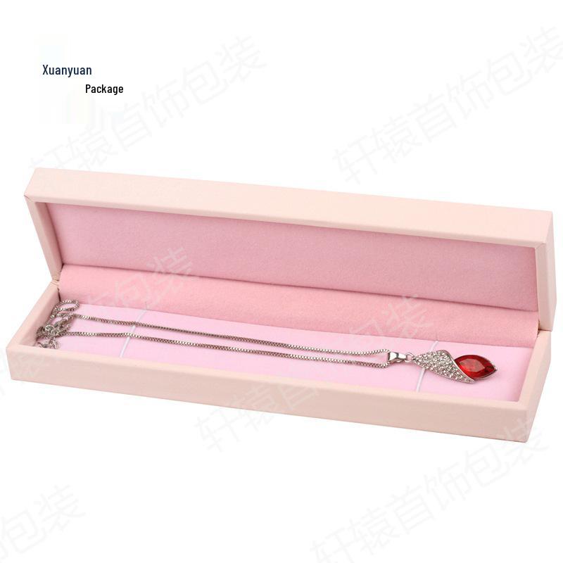 Brushed PU Jewelry Storage Box for Necklace, Bracelet, Pendant, Watch, and Accessories