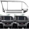 NVCNX Real Carbon Fiber Accessories for Hyundai Elantra 2017 2018 Car Thick Overlay Center Console Gear Shift Panel Button Cover Interior Trim Soft