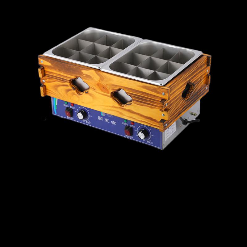 Hongyi Commercial 18-Grid Double-Cylinder Oden & Skewer Pot