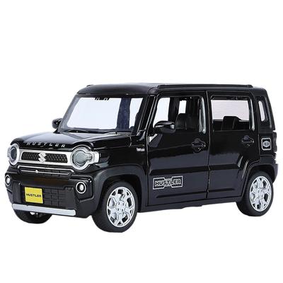 1/22 Suzuki Hustler Modello di Auto Giocattolo in Ghisa 6 Porte Apribili Suono Luce Corpo in Lega Mainan a Retrazione Ragazzo Regalo di Vacanza