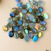 10 To 20 MM Size Oval Cabochon, 5 Pcs Lot, Labradorite Cabochon, Gemstone Lot, Oval Shape Lot, Jewelry Making Lot, Labradorite Gemstone.
