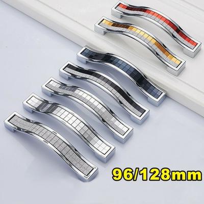 1/2 adet Çinko Alaşımı Kristal Cam Kulplar İskandinav Elmas Taklidi Çekmece Dolap için Kapı Çekme Kulpları