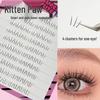 10-Row Autumn Leaf & Sunflower Faux Eyelashes - Flat, Glue-Free