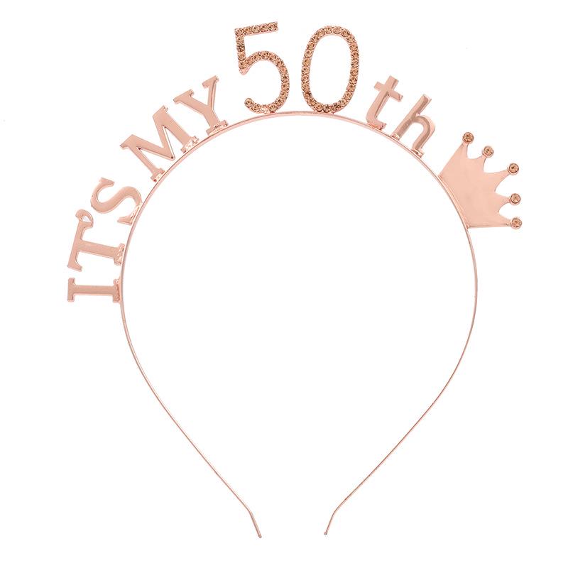 

Повязка на голову в виде короны для девочек на день рождения на 16, 18, 21, 30, 50 лет