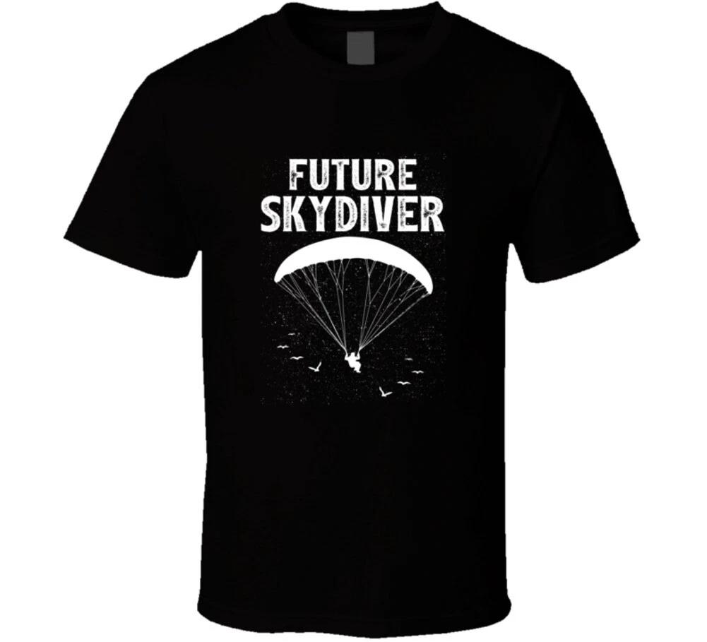 

Future Skydiver Funny Gift Parachute T Shirt XL