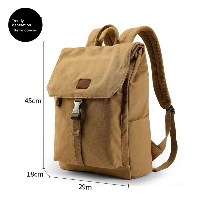 

Дорожный холщовый компьютерный женский рюкзак для американской деловой поездки 2005 khaki(16 inch computer)