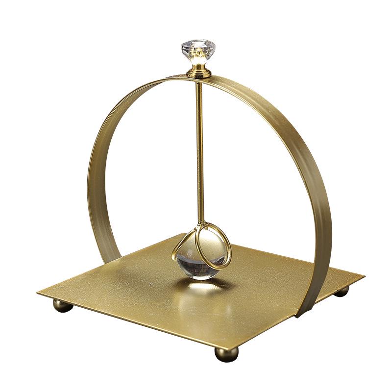 Luxury Crystal Tissue Holder: Elegant Metal Stand for Home or Office Decor